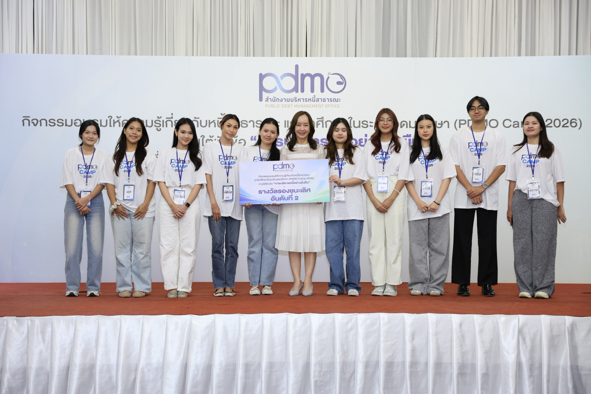สบน. ปลื้ม “PDMO Camp 2026” จุดประกายคนรุ่นใหม่  เข้าใจวินัยการคลัง ไม่กลัวการสร้างหนี้ แต่กลัวหนี้ไม่สร้างคุณค่า-image-0